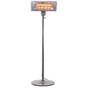 Camry | Standing Heater | CR 7737 | Patio heater | 2000 W | Number of power levels 2 | Suitable for rooms up to 14 m² | Grey | IP24