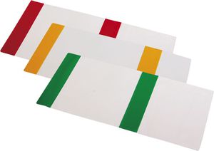Plastikinis aplankalas A5 formato, skaidrus, su reguliuojamu spalvotu krašteliu, 1vnt