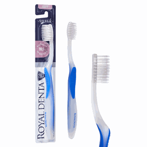 Royal Denta Silver Soft Toothbrush Minkštas dantų šepetėlis su sidabro nanodalelėmis, 1 vnt.