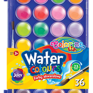 **Akvareliniai dažai Colorino Kids, 36 spalvos
