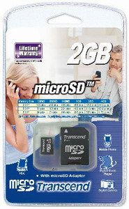 MEMORY MICRO SD 2GB/TS2GUSD TRANSCEND