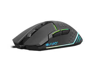 Žaidimų pelė Fury Battler, 6400 DPI, RGB LED light, Wired Optical Gaming Mouse