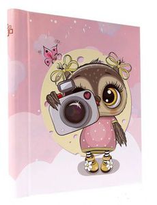 Albumas GED DRS20 CAMERA OWL PINK 22,5x28 | 40 magnet psl | spiralinio rišimo | max 10x15 160