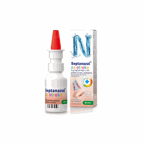 Septanazal 0,5 mg/50 mg/ml nosies purškalas vaikams 10 ml