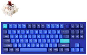 Keychron Q3 80% Navy Blue mechaninė klaviatūra (ANSI, RGB, Hot-Swap, Gateron G Pro Brown Switch)