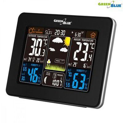 Weather station DCF GB523 DCF color wireless moon phase