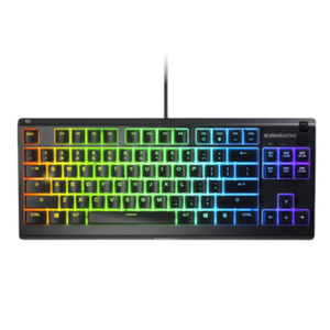 SteelSeries Apex 3 Tenkeyless Black Wired Gaming Keyboard, RGB LED light, Nordic layout, Whisper-Quiet Switches