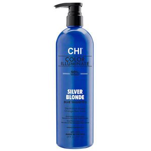 CHI Ionic Color Illuminate Silver Blonde Blue Shampoo Spalvą atgaivinantis šampūnas, 739ml