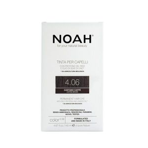 Noah Permanent Hair Dye 4.06 Coffee Brown Ilgalaikiai plaukų dažai, 140 ml