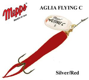 Sukrė Mepps Aglia Flying C Silver/Red 25 g