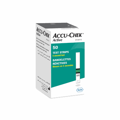 ACCU-CHEK diagnostinės juostelės ACTIVE N50
