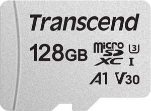 TRANSCEND 128GB UHS-I U3A1 SILVER MICROSD W/O ADAP