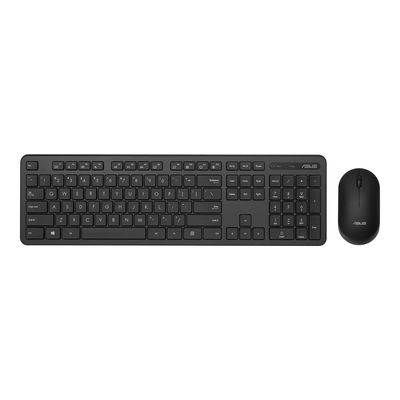 Klaviatūra+pelė Asus Keyboard and Mouse Set CW100 Keyboard and Mouse Set,  Wireless, Mouse included, Batteries included, UI, Black