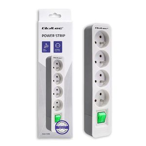 Qoltec Power strip 4 sockets, 1.8m