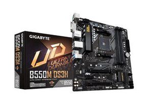 Gigabyte | B550M DS3H 1.0 | Processor family AMD | Processor socket AM4 | DDR4 DIMM | Memory slots 4 | Number of SATA connectors 4 x SATA 6Gb/s connectors | Chipset AMD B | Micro ATX