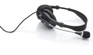 Esperanza Stereo headset with microphone and volume control EH115