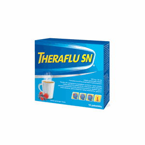 THERAFLU SN 500 mg/30 mg milteliai geriamajam tirpalui N10