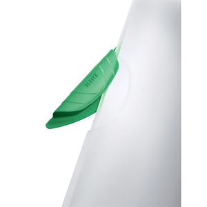 Aplankas su žaliu spaustuku Leitz ColorClip, A4, sega iki 30 lapų, plastikinis, matinis