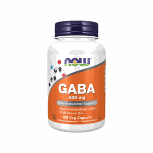 NOW 500 mg kapsulės GABA N100 