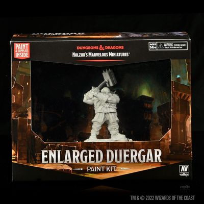 Dungeons & Dragons Nolzur's Marvelous Miniatures: Paint Kit - Enlarged Duergar