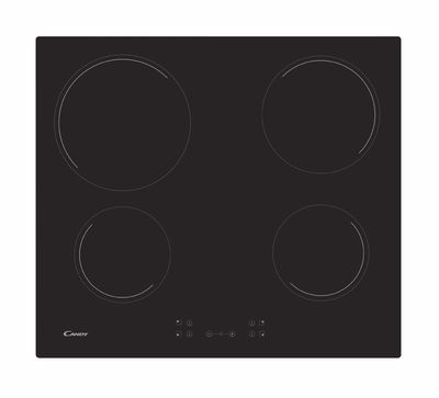 Kaitlentė Candy Hob CH64CCB Vitroceramic, Number of burners/cooking zones 4, Touch, Black