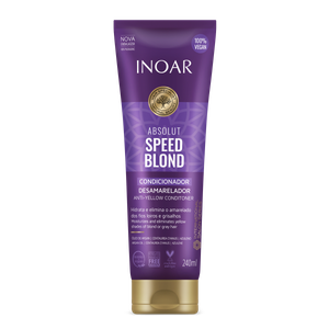 Inoar Speed Blond Shampoo Pilkinantis, spalvą koreguojantis šampūnas, 240 ml