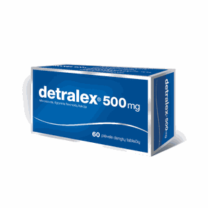 Detralex 500 mg plėvele dengtos tabletės N60