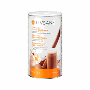 Livsane šokolado skonio baltyminis kokteilis milteliais 450 g 