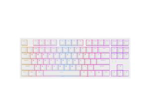 Klaviatūra Genesis Mechanical Gaming Keyboard THOR 404 TKL RGB White Mechanical Gaming Keyboard Wired US USB Type-A 1005 g Kailh Box Brown V2
