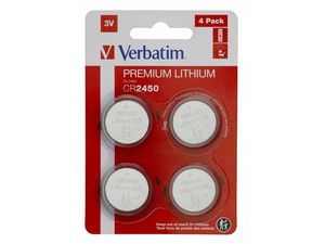 1x4 Verbatim CR 2450 Lithium Batterie 49535