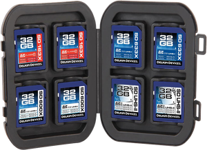 DELKIN WEATHER RESISTANT CASE FOR 8 SD CARDS