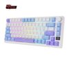 Royal Kludge RK M75 RGB Taro Milk wireless keyboard | 75%, Hot-swap, Silver switches, US