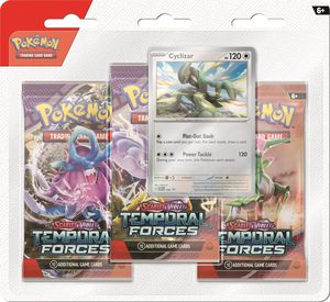 Pokemon TCG - Scarlet & Violet 5 Temporal Forces Checklane 3-Pack Blister - Cyclizar
