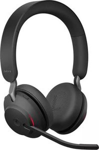 JABRA Evolve2 65 MS Stereo Headset on-ear Bluetooth wireless USB-A noise isolating black Certified for Microsoft Teams