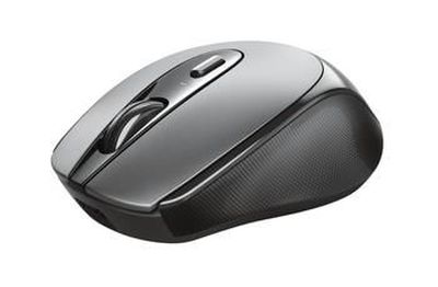 Trust Zaya Rechargeable wireless mouse with modern design and rubber finish - black