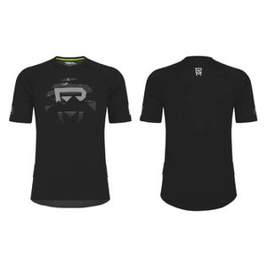 Dviratininko marškinėliai Rock Machine Trail Jersey SS, juoda, XXL