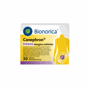 Canephron intens 36 mg/36 mg/36 mg dengtos tabletės N30