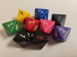 Chessex d8 Polyhedral Dice (1 Pcs)