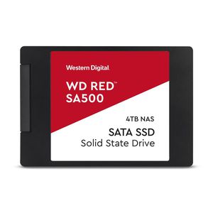 SSD|WESTERN DIGITAL|Red|4TB|SATA 3.0|Write speed 530 MBytes/sec|Read speed 560 MBytes/sec|2,5"|TBW 2500 TB|MTBF 2000000 hours|WDS400T1R0A