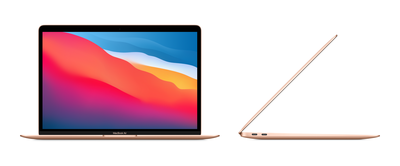 Nešiojamas kompiuteris Apple MacBook Air 13” Apple M1 8C CPU, 7C GPU/8GB/256GB SSD/Gold/SWE