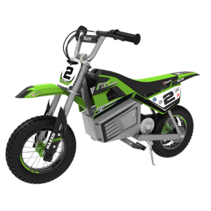 Razor Dirt Rocket SX350 McGrath Electric Motocross Bike, Green - elektrinis krosinis motociklas, žalias