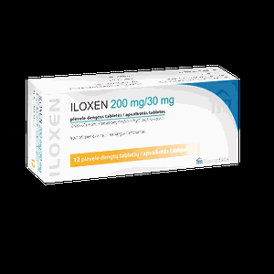 Iloxen 200 mg/30 mg plėvele dengtos tabletės N12