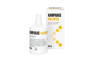 Kamparas Valentis 100 mg/ml odos tirpalas 80 ml 