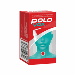 PoloVox 8,75 mg/dozėje burnos gleivinės purškalas (tirpalas) 15 ml