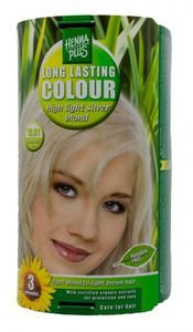 HENNAPLUS plaukų dažai ilgalaikiai su 9 ekologiškais augaliniais ekstraktais spalva labai šviesi pelenų blondinė 10.01