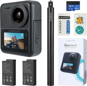 Kandao QooCam 3 360° Action Camera - Travel Combo