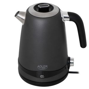 Virdulys Adler Kettle AD 1295g SS Electric 2200 W 1.7 L Stainless Steel 360° rotational base Grey