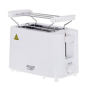 Skrudintuvas Adler Toaster AD 3223	 Power 750 W, Number of slots 2, Housing material Plastic, White