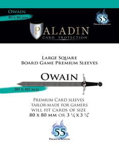 Paladin Sleeves - Premium Large Square 80x80mm (55 Pcs)