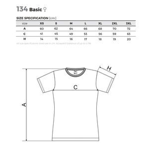Moteriški Marškinėliai MALFINI Basic 134, Smaragdo